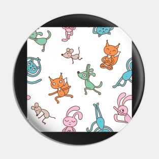 Critter Yoga Pin