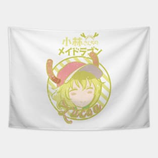 MISS KOBAYASHI'S DRAGON MAID: LUCOA (WHITE/GRUNGE) Tapestry