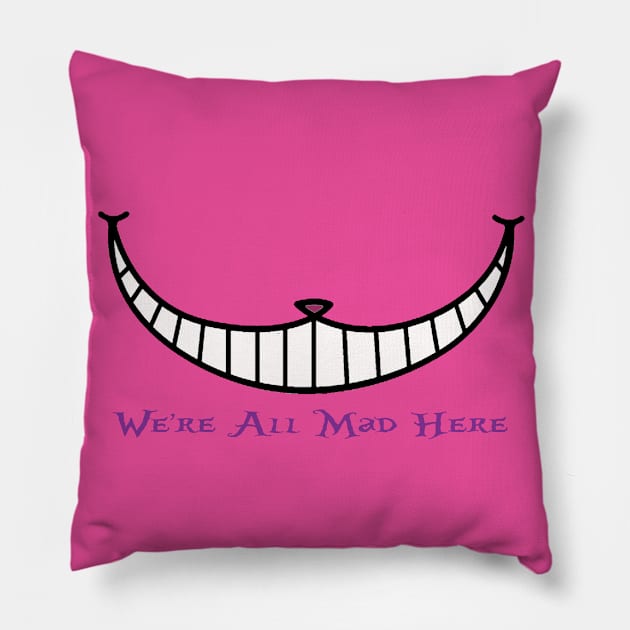 Cheshire Cat Pillow by magicmirror