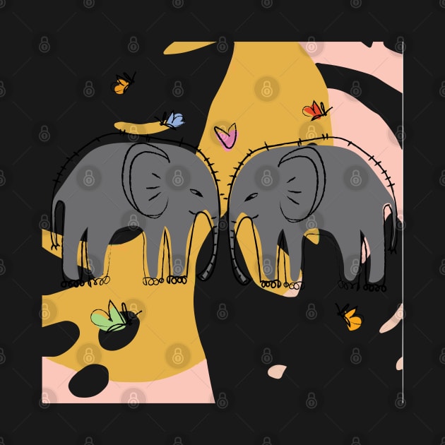 Elephant Love by Art by Ergate