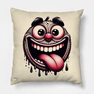 Crazy face Pillow