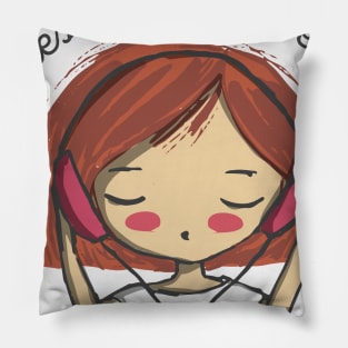 Talk less, listen more music Pillow