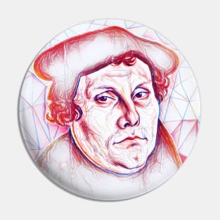 Martin Luther Portrait | Martin Luther Artwork | Line Art Pin