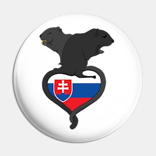 Gerbil Slovakia (dark) Pin