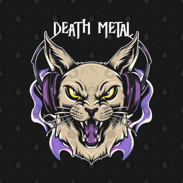 Death Metal Satanic Baphomet Cat by Aldrvnd