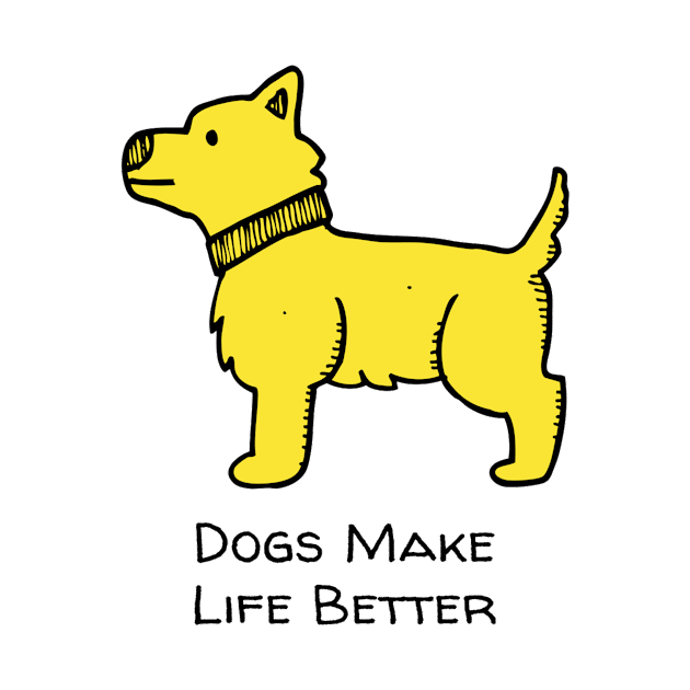 Dogs make life better by AthleteCentralThreads