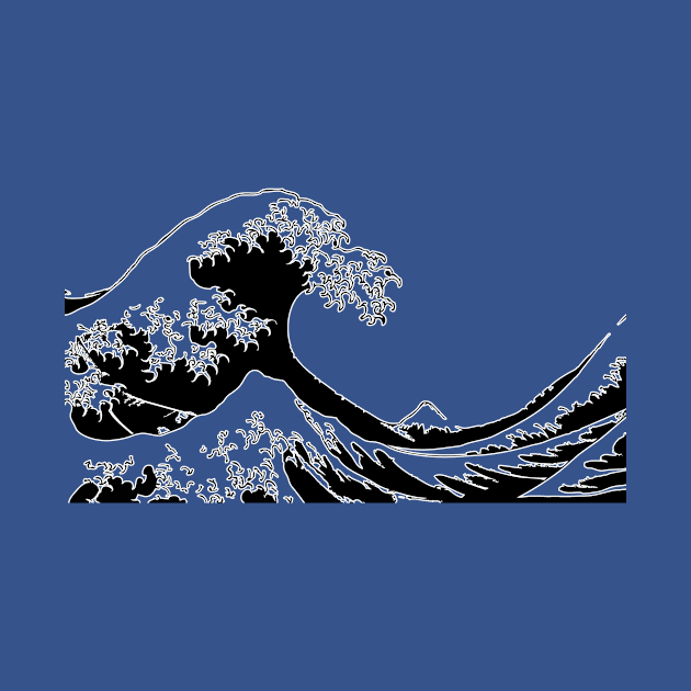 The Great Wave Hokusai by Junnio