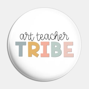 Art Teacher Tribe Muted Pastels Pin