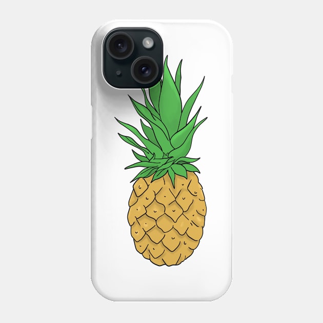 Pineapple hand drawn fruits summer Phone Case by Mesyo