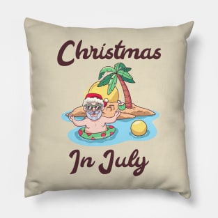 christmas in july creme Pillow