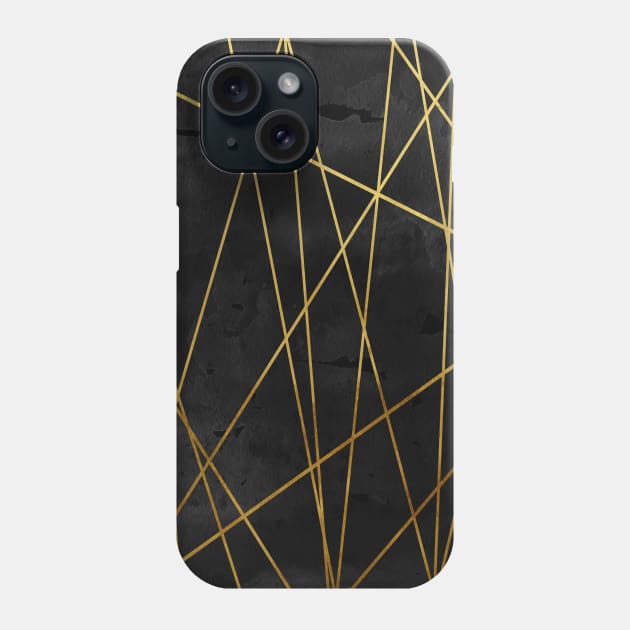 Golden Construct Phone Case by NJORDUR