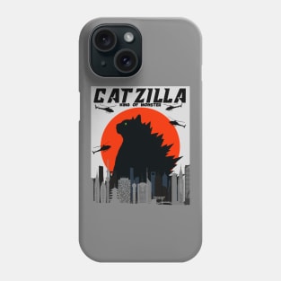 Cat Zilla King Of Monster Phone Case