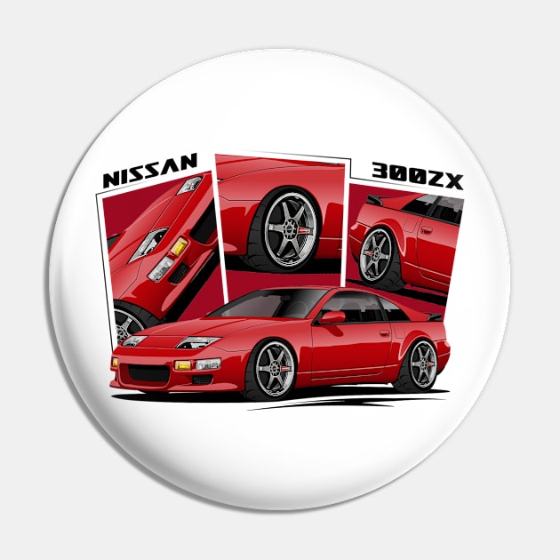 Nissan 300ZX, JDM Car Pin by T-JD