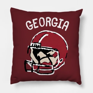 Georgia Football Player American Football Team Summer Camp Game Day Pillow