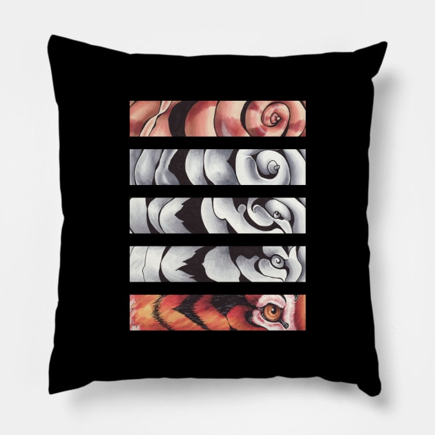 Tiger Shell Pillow by Miss Harm