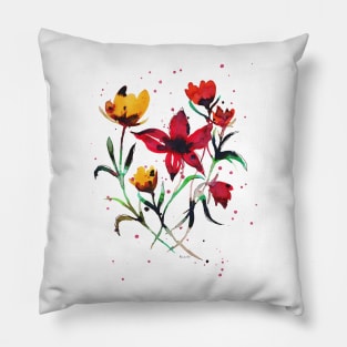 wild flowers Pillow