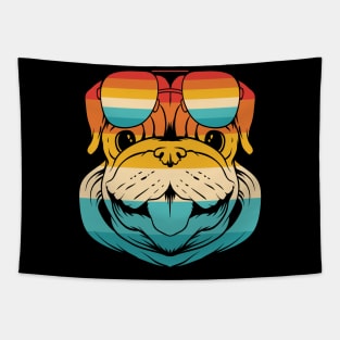 Dog Retro Pug Tapestry