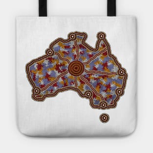 Aboriginal Map Australia Tote