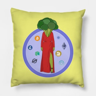 Broccoli Crypto Pillow