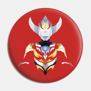 Ultraman Orb Burnmite (Low Poly Art) Pin
