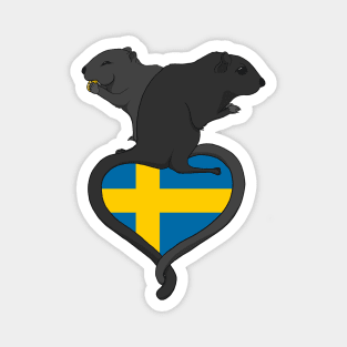 Gerbil Sweden (dark) Magnet