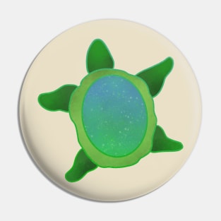 Green Space Turtle Pin