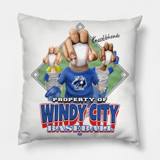 Knucklehead for Windy City Baseball Pillow