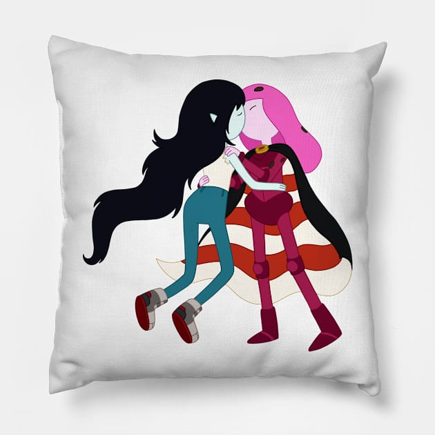 Bubbline kiss Pillow by maxtrology