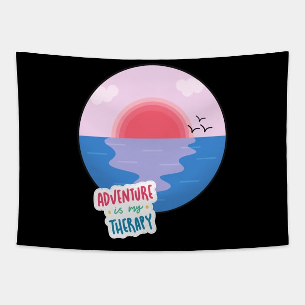 Travel addict love Explore the world summer design holidays vacation Tapestry by BoogieCreates