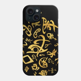 Shadowhunters rune /The mortal instruments - gold group of runes - Parabatai - Mundane gift idea Phone Case