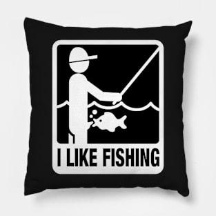 I Like Fishing Pillow