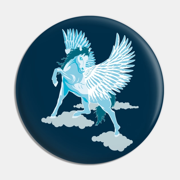 Flying Pegasus Winged Horse in the sky Pin by TMBTM