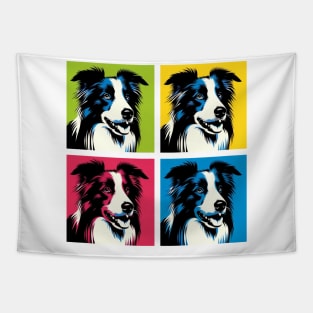 Border Collie Pop Art - Dog Lover Gifts Tapestry