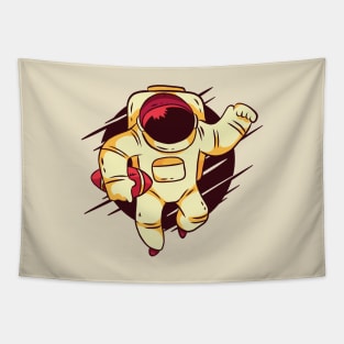 Astronaut football Tapestry