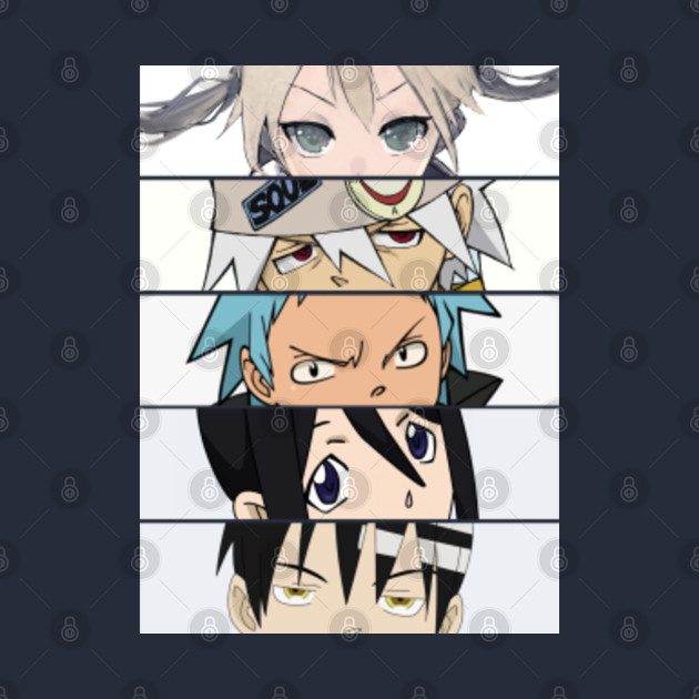 Classic Soul Eater Adventure Anime Characters Funny Gift - Soul Eater - T-Shirt | TeePublic