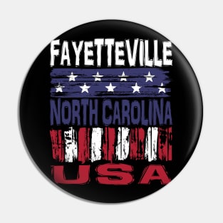 Fayeteville North Carolina USA T-Shirt Pin