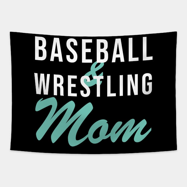 Baseball and Wrestling Mom Baseball Mom Tapestry by PodDesignShop