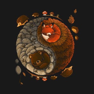 Ying yang Autumn T-Shirt