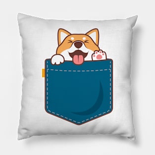 Pocket dog | Cute illustration Pillow