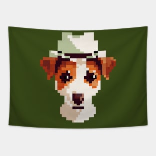 Jack Russell Terrier Pixel Art Puppy Dog Lover Tapestry