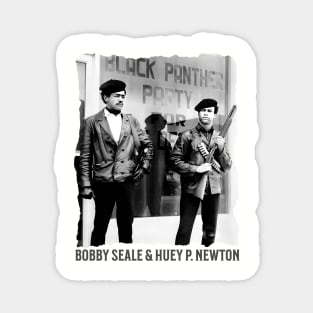 BOBBY SEALE & HUEY P. NEWTON - Black Panther Party Magnet
