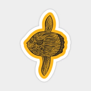 Mola Mola or Ocean Sunfish - sea lover's animal design Magnet