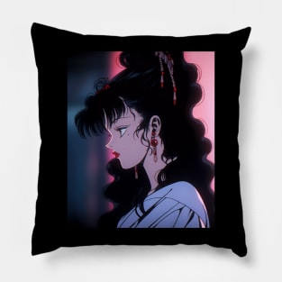 Anime Girl - Fem - 90s Cartoon Style - AI Pillow