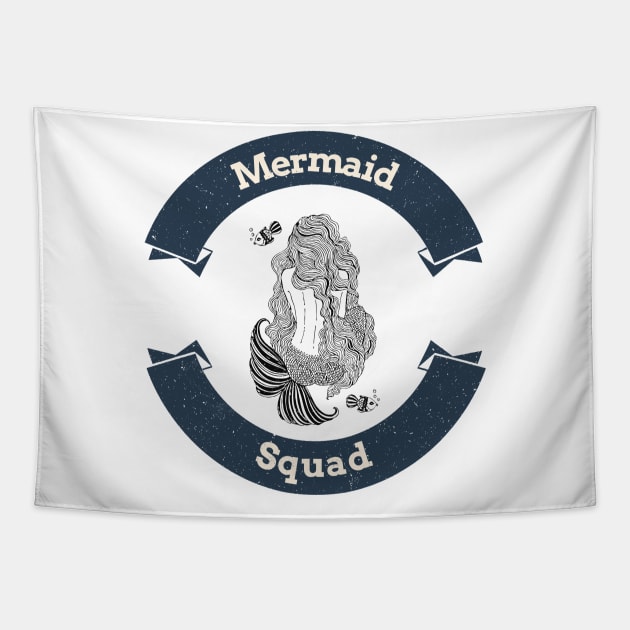 Mermaid squad Tapestry by Andrew's shop