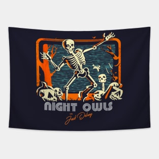 Night Owls With Jack Delroy Halloween Station Break Tapestry