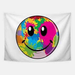 Splat Smiley Tapestry