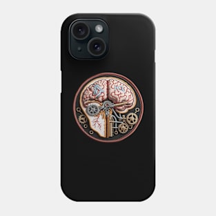 Clockwork Brain Embroidered Patch Phone Case