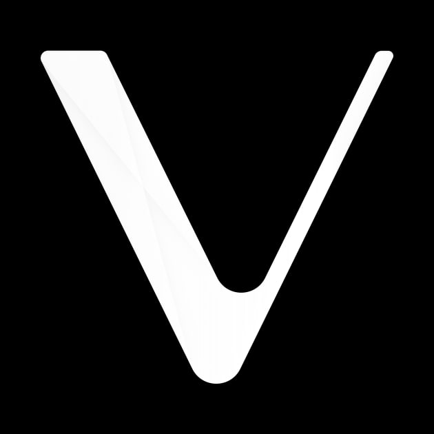 VeChain (VET) White/Grey Logo by cryptogeek