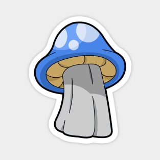 Blue Mushroom Magnet