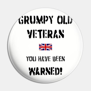 Grumpy Old Veteran (GB) Pin